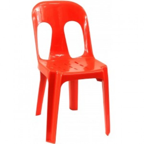 Pipee Slotted Chair, Red Pipee Slotted Chair, Red