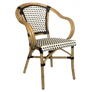 Rattan Wicker Armchair (Chocolate/Chocolate)