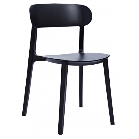 Pagli Polypropylene Side Chair "Black" Pagli Polypropylene Side Chair "Black"