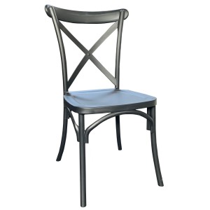 Dianne Poly Cross Back Chair - Black