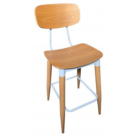Poppy Bar Stool with Steel Frame and Plywood Seat and Back 750mm Seat Height Poppy Bar Stool with Steel Frame and Plywood Seat and Back 750mm Seat Height