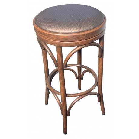 Isla Bentwood Style Stool with Wood Look Aluminium Frame and Swivel Cushion Seat 750mm Seat Height Isla Bentwood Style Stool with Wood Look Aluminium Frame and Swivel Cushion Seat 750mm Seat Height