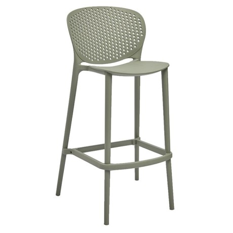 Pongo Polypropylene Bar Stool 750mm Seat Height "Moss Grey" Pongo Polypropylene Bar Stool 750mm Seat Height "Moss Grey"