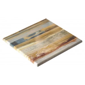 800mm Square Heatproof Table Top - RECLAIMED WOOD