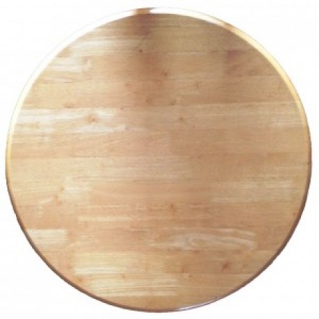 700mm Round Timber Rubberwood Table Top Bullnose - Natural 700mm Round Timber Rubberwood Table Top Bullnose - Natural