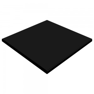 600mm Square SM France Duratop - Black 